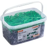 Meister Craft Nivelliersystem "Starter" für Fliesen 900-teilig 1,5 mm Laschenstärke 700 Clips + 200 Abstandshalter