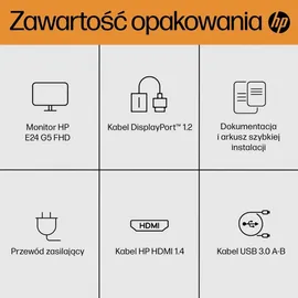 HP E-Series E24 G5 23,8" schwarz