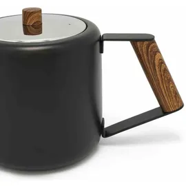 Bredemeijer Teekanne Boston schwarz matt Holzoptik 111004