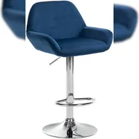 CLP Barhocker Braga Samt Chrom