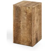 amagohome Blumensäule 27 x 27 x 50 cm Braun