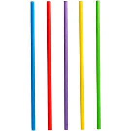Papstar 100 PAPSTAR Strohhalme pure farbsortiert