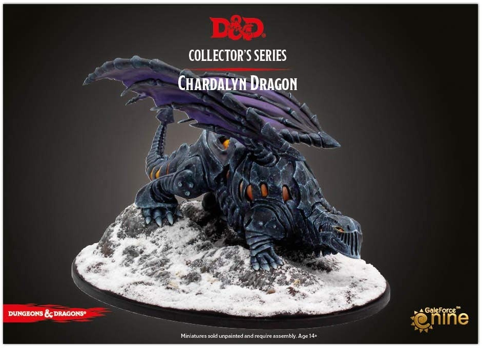 Gale Force Nine 71126 - D&D: Icewind Dale - Rime of the Frostmaiden: Dragon of Black Ice (1 Figur)