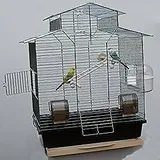 XXL Vogelkäfig mit Ständer Vogelbauer Wellensittich Finken Kanarien Käfig Neu - braun