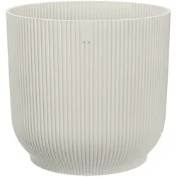 ELHO Weißer runder Blumentopf Ø30cm recycelt robust