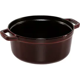 Staub Cocotte 24 cm rund grenadine-rot
