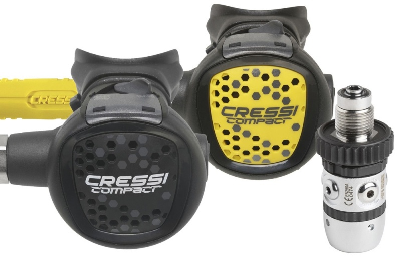 Cressi Atemreglerset AC2/COMPACT + OCTOPUS COMPACT - DIN