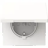 Busch-Jaeger Busch-art linear SCHUKO Steckdosen-Einsatz, studioweiß matt (20 EUKB-44M)