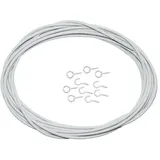 FAWO Spannfix-Gardinenspirale, 3m, hellgrau