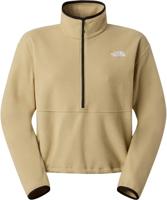 THE NORTH FACE WOMEN GLACIER SHORT 1/2 Zip Fleece 2026 khaki stone - S