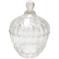 QUUPY Bonbonglas Bonbonniere aus Vorratsglas Glasgefäß Glas mit Deckel,
