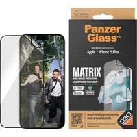 PANZER GLASS PanzerGlass TM MATRIX Displayschutz mit D3O iPhone 15 Plus | Ultra-Wide Fit m. AlignerKit