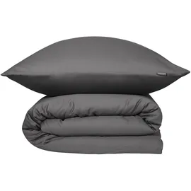 SCHIESSER Ella Uni Dunkelgrau 135 x 200 cm + 80 x 80 cm