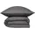 SCHIESSER Ella Uni Dunkelgrau 135 x 200 cm + 80 x 80 cm