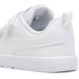 Puma Courtflex V3 Kinder Weiß/Silber 22