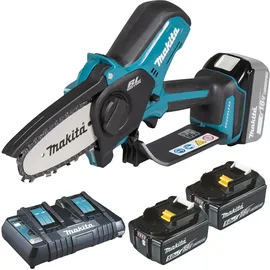 Makita DUC101PTE inkl. 2 x 5,0 Ah Akku + Doppelladegerät