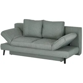 Sofa.de Schlafsofa Flachgewebe ¦ grau ¦ Maße (cm): B: 200 H: 85 T: 90.0