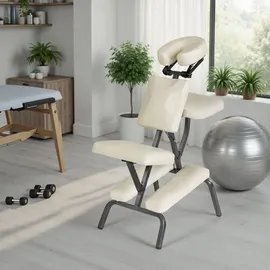 Tectake Massagestuhl aus Kunstleder - beige