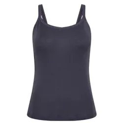 JBS of Denmark Wool Narrow Straps Top Dunkelgrau Wolle Small Damen