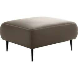 Hocker DESIGNWERK "Forma", braun (mud), B:90cm H:47cm T:70cm, Flachgewebe 100% Polyester, Struktur 98% Polyester, 2% Acryl, Hocker, Polsterhocker, in hochwertiger Verarbeitung