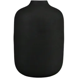 Dekovase AM DESIGN "Tischvase aus Metall, Höhe ca. 24 cm", schwarz, H:24cm Ø:16cm, Metall, Vasen, Metallvase im zeitlosen Design, Dekoobjekt