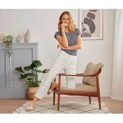 Tchibo - Slimfit-Jeans - Damen - Gr. 44 - weiß