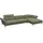 flexlux Ecksofa FLEXLUX "Salino, Funktionssofa mit Recamiere, Relaxsofa, Ecksofa", grün (moss), B:340cm H:88cm T:182cm, 100% Polyester, Sofas, Ecksofa, Sofa mit Arm- und Kopfteil-Verstellungen, Kaltschaum & Stahl-Wellen