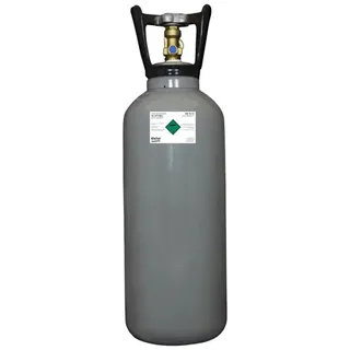 bietal Gaskartusche CO2 Kohlensäureflasche Flasche Stahl BieTal® Getränke gefüllt 6kg E290, Zubehör für Zapfanlagen, 6 KG Kohlensäure für Lebensmittel nach E290 grau