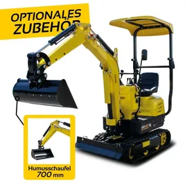 BAMATO Humusschaufel 700 mm für Minibagger MIB-850