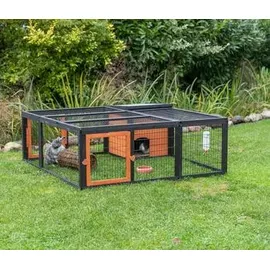 Trixie Freilaufgehege Natura C 150 x 53 x 150 cm schwarz-braun