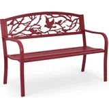 Costway Gartenbank 60 x 88 x 60 cm Rot