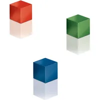 Sigel BA725 Neodym-Magnete Cube-Design, eloxiertes Aluminium, 3 Stück