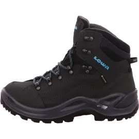 Lowa Renegade GTX Mid Damen Wide asphalt/türkis 37