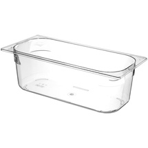 HENDI Eiscremebehälter, geeignet für den Einsatz in Eistheken und Tiefkühlschränken, Eiscreme, Eisbehälter, 5L, 360x165x(H) 120mm, Polycarbonat, Transparent