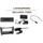 JUST SOUND best choice for caraudio Autoradio Blaupunkt Milano 200 BT passend für Mercedes CLK W209 + Harman Kardon System Schwarz | Bluetooth USB