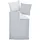 JANINE Interlock-Jersey Gestreift Grau 135 x 200 cm + 80 x 80 cm