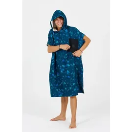 After essentials Regenponcho Blau Einheitsgröße