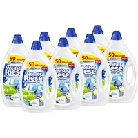 Weißer Riese Universal Gel, Vollwaschmittel für weiße Wäsche recycelbar 8x 50 WL