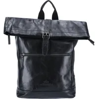 The Skandinavian Brand Leder Rucksack schwarz