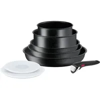 Tefal Ingenio Black Stone 8-teiliges Kochgeschirr-Set L3998802