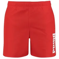 Puma Herren Mid Shorts Swim Trunks, Rot, S