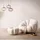 SalesFever Sessel Bonn Teddyfell 97 x 65 x 95 cm Weiß mit Hocker drehbar