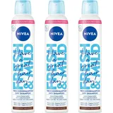 NIVEA Trockenshampoo Hair Care Fresh & Mild Dunkle Haartöne 3 x 200 ml