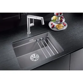 Blanco Etagon 500-U links Unterbau schwarz Handbetätigung 530 x 460 mm