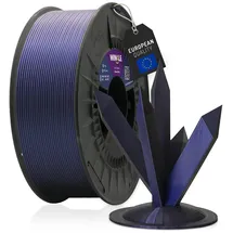winkle feed your printer WINKLE PLA HD Interferenz Filament 1.75mm Galaxie Blau, 300g Spule, 3D Drucker Filament Kompatibel mit FDM Druckern, 3D-Druckmaterialien, Maßgenauigkeit +/- 0.05mm, Leicht zu Bedrucken