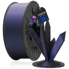 winkle feed your printer WINKLE PLA HD Interferenz Filament 1.75mm Galaxie Blau, 300g Spule, 3D Drucker Filament Kompatibel mit FDM Druckern, 3D-Druckmaterialien, Maßgenauigkeit +/- 0.05mm, Leicht zu Bedrucken