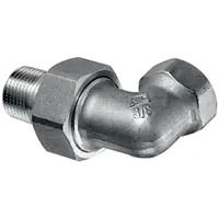 Schell Heizkörperverschraubung, Eckform 10 bar, 1/2) Messing