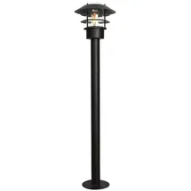 Elstead Lighting Pollerlaterne E27 schwarz IP44 mit Bewegungsmelder