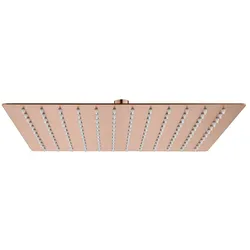 Aloni Regendusche Kopfbrause Quadrat Kupfer gebürstet 30 x 30 cm