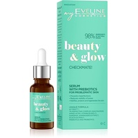Eveline Cosmetics EVELINE Beauty & Glow Checkmate! Serum mit Präbiotika für Problemhaut Vegan Verhindert freie Radikale Beruhigt 98 % natürliche Inhaltsstoffe mit 7 % Perfecting Complex 18 ml